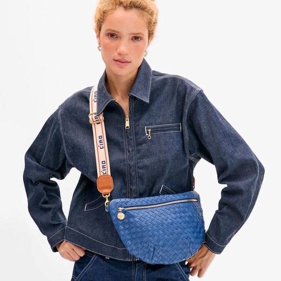 Clare V Ciao Crossbody Strap in Natural/Poppy - Picture 6 of 6